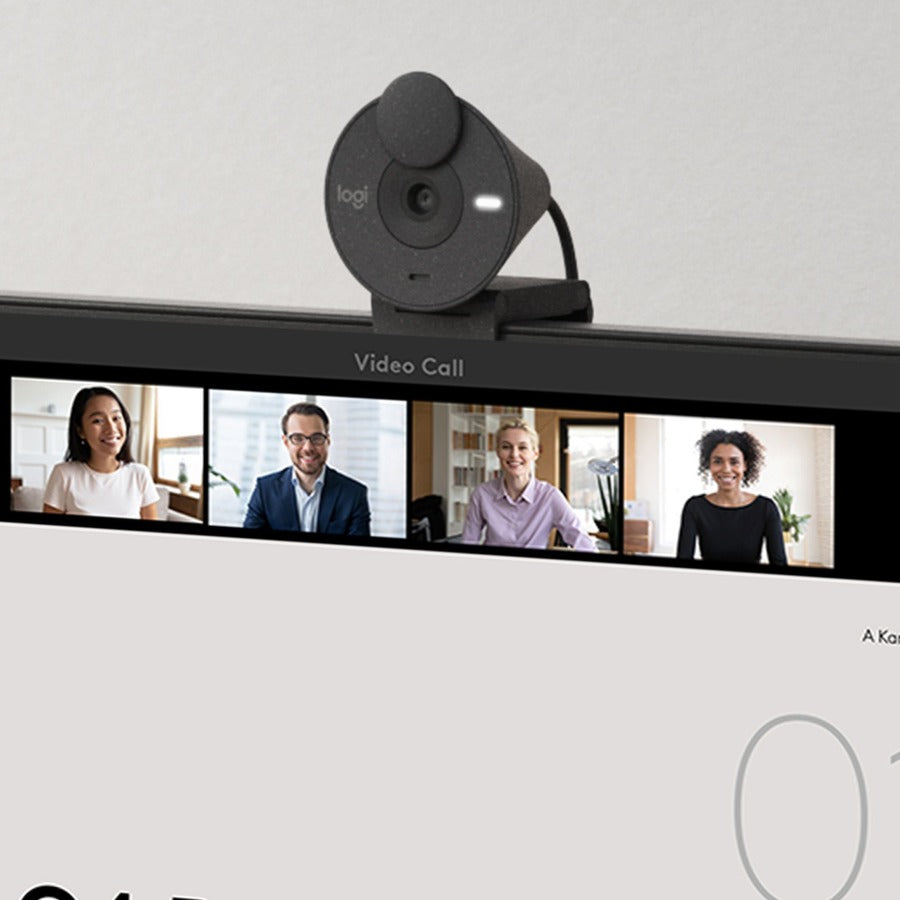 Logitech BRIO Webcam - 2 Megapixel - 30 fps - Graphite - USB Type C - Retail Logitech BRIO Webcam - 2 Megapixel - 30 fps - Graphite - USB Type C - Retail